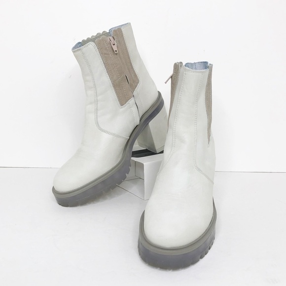 Free people ivory leather Chelsea boots - Picture 14 of 15